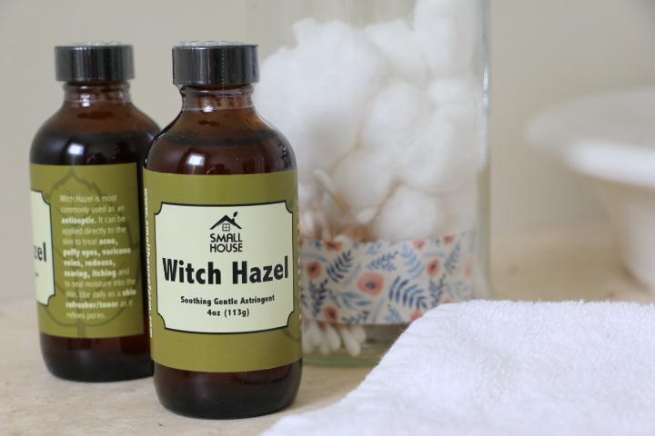Small House Witch Hazel in bathroom
